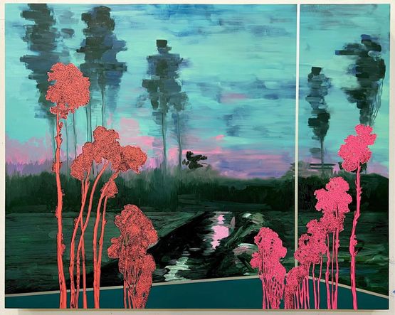 Veduta Van Gogh Summer Evening by Whitney Bedford contemporary artwork Painting