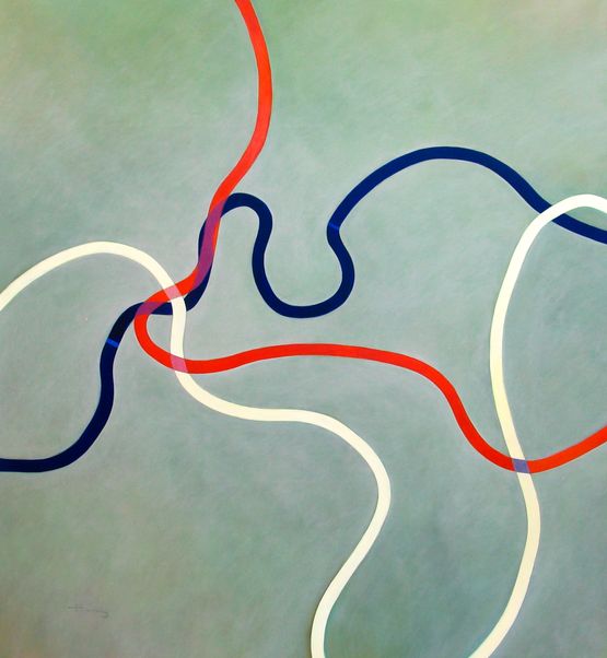 Tangles and Ties 6 by Mimi Chen Ting contemporary artwork Painting