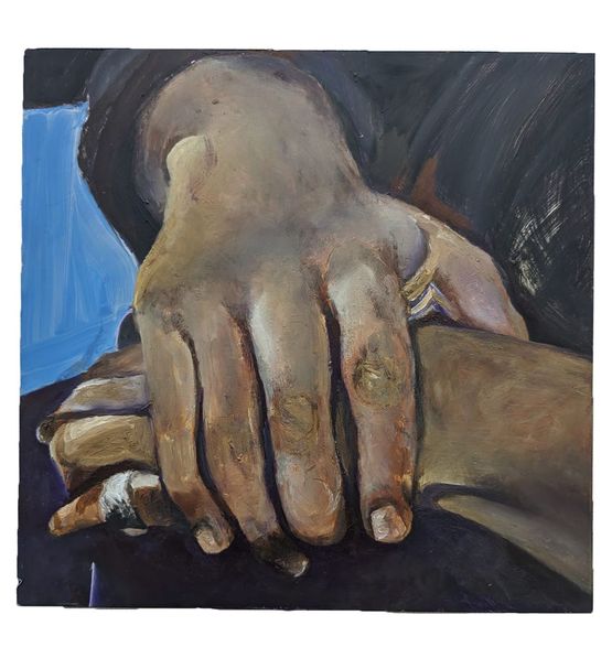 Just Your Hands after the Song of Songs IV by Bhasha Chakrabarti contemporary artwork Painting