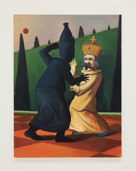 The Fight  by Cai Zebin contemporary artwork Painting