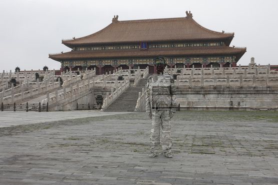 Hiding in the City No. 89  Forbidden City by Liu Bolin contemporary artwork Photography
