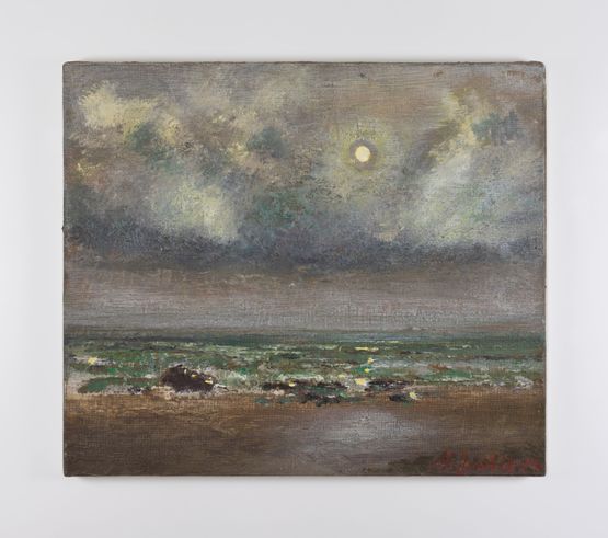 No title seascape by Merlin James contemporary artwork Painting