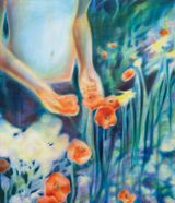 Draped in this whispered hour by Sophie Smorczewski contemporary artwork painting