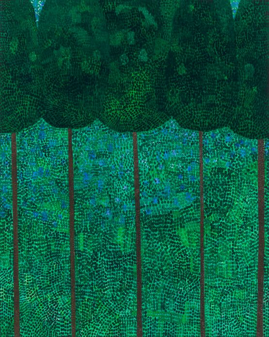 Landscape Woods by Sally Ross contemporary artwork Painting