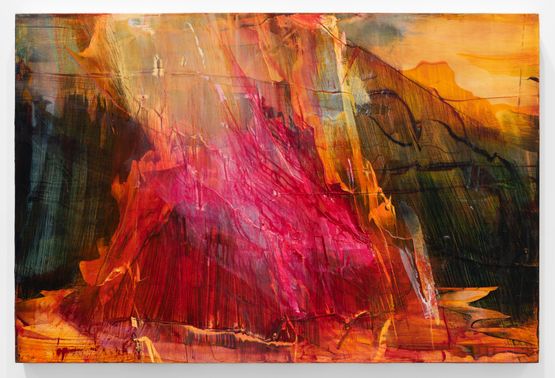 Bleeding Heart by James Lavadour contemporary artwork Painting