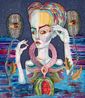 first encounter by Del Kathryn Barton contemporary artwork Painting
