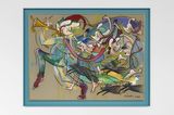Who Will Lead our Boys Away by the Sound of their Sweet Sweet Song by Simon Fujiwara contemporary artwork painting