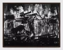 Untitled Burning Down the House Homage to Franz Kline by Robert Longo contemporary artwork Works on Paper