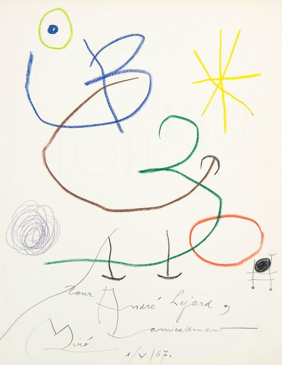 Ubu Roi by Joan Miro contemporary artwork Works on Paper