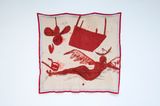 Red Icarus by Amina Benbouchta contemporary artwork painting mixed media