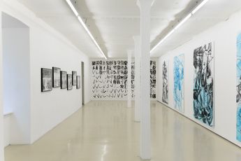 Contemporary art exhibition Christian Schwarzwald REGROUP at Krinzinger Schottenfeld Austria