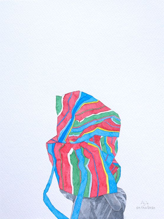 Balenciaga I belong Quarantine XIII by Sareena Sattapon contemporary artwork Works on Paper
