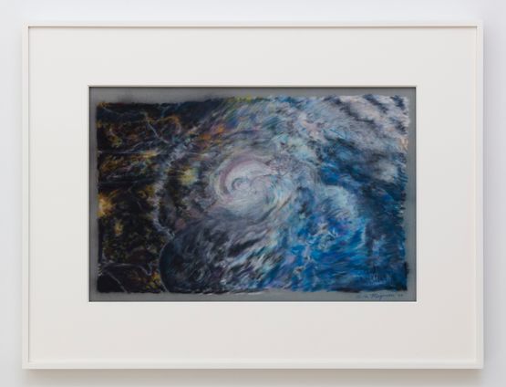 A Deluge Hurricane Florence when it made landfall on Friday September 14 2018 by Keith Mayerson contemporary artwork Works on Paper