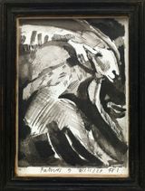 Study for Stabat Mater Pathosformel by W. K. Lyhne contemporary artwork drawing works on paper