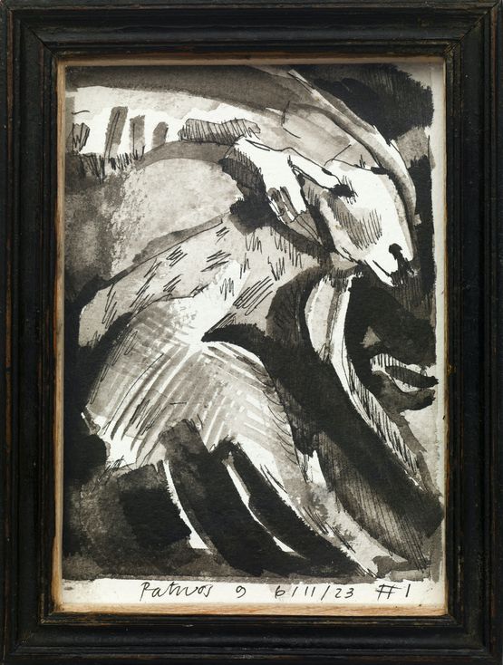 Study for Stabat Mater Pathosformel by W. K. Lyhne contemporary artwork Works on Paper