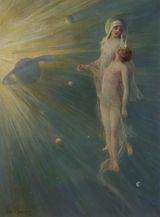Untitled Cosmic Salvation by Arthur Diehl contemporary artwork painting works on paper