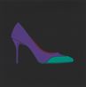 Untitled high heel by Michael Craig-Martin contemporary artwork Painting