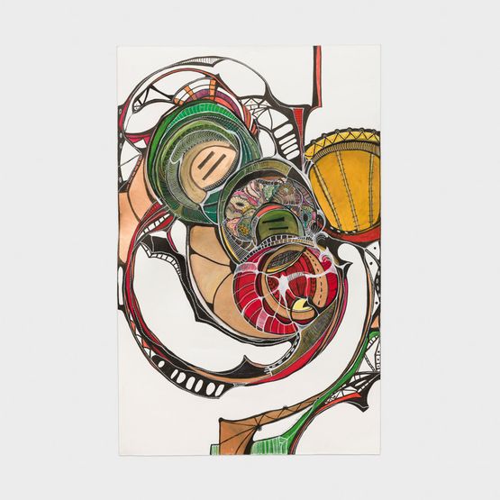 Untitled from Circulares series by Sonia Gomes contemporary artwork Works on Paper