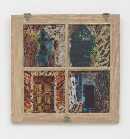 4 Doors in a Window Bellagio Italy - 1994 by Betye Saar contemporary artwork Mixed Media