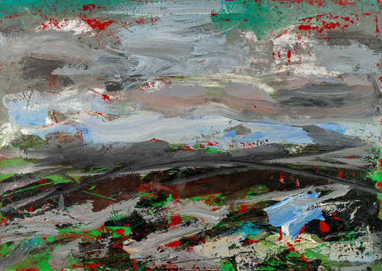 Navigating Through Nothing 3 by Thaier Helal contemporary artwork Painting