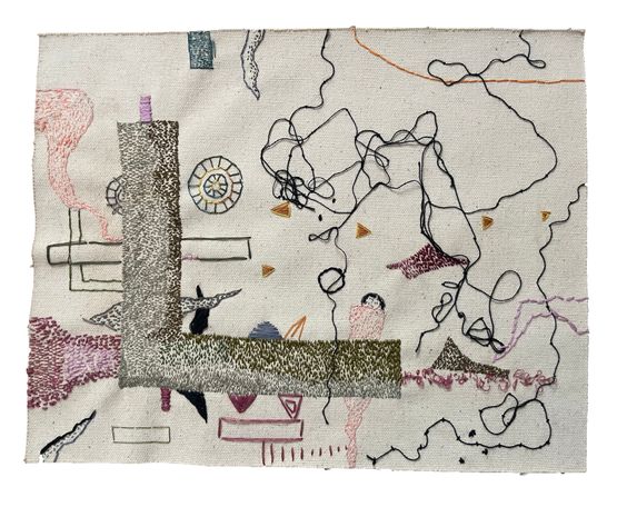 Bunker  Me by Vinoja Tharmalingam contemporary artwork Textile