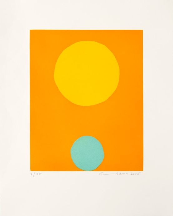 Le poids du monde II by Etel Adnan contemporary artwork Print