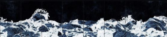 Black Waves by teamLab contemporary artwork Moving Image