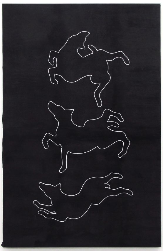 Ohne Titel Drei Hunde 2 by Aldo Walker contemporary artwork Painting