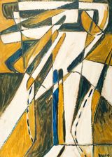 Transfigurante III by Oswaldo Vigas contemporary artwork painting works on paper