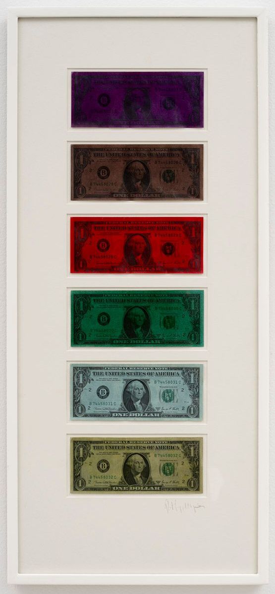 Untitled Dollar Bills by Robert Mapplethorpe contemporary artwork Mixed Media