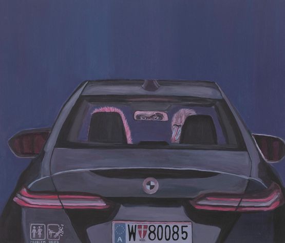Auspuff knattert by Gona contemporary artwork Painting