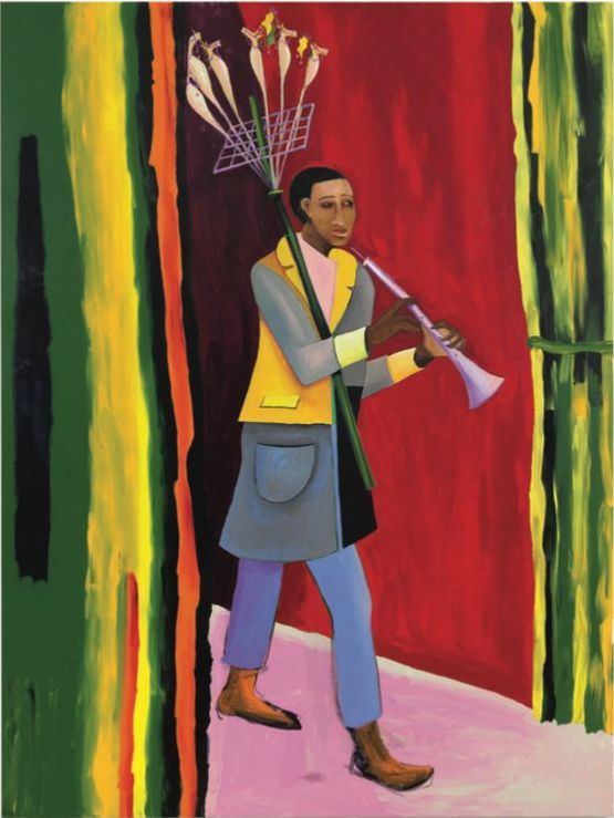 Toy Seller by Lubaina Himid contemporary artwork Painting