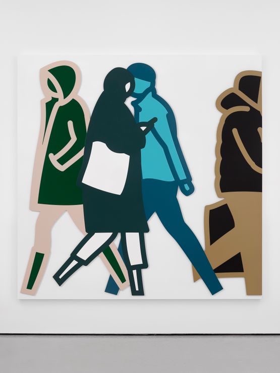 Old Street December 12. by Julian Opie contemporary artwork Sculpture