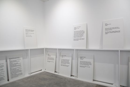 Memorial to Lost Words by Bani Abidi contemporary artwork Installation