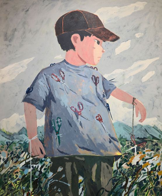 Cutting as a Kind of Pattern by Trnz contemporary artwork Painting