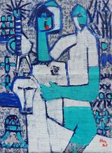 Strata I by Alimi Adewale contemporary artwork painting
