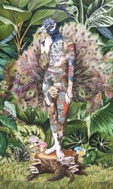 Escape Into Paradise by Andres Barrioquinto contemporary artwork painting