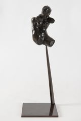 Petit Torse dIris dit aussi Petite Etude pour Iris Messagere des Dieux avec Tete et Jambe Droite Levee by Auguste Rodin contemporary artwork sculpture