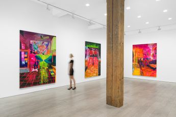 Contemporary art exhibition Raffi Kalenderian CALL THE CURTAINRAISE THE ROOFSPIRITS ON TONIGHT at Miles McEnery Gallery 515 W 22nd Street New York United States