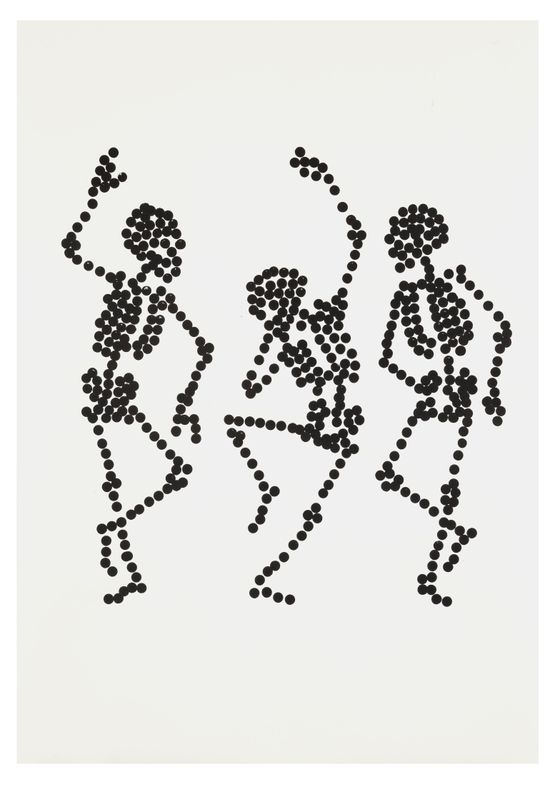 Dance to Dust Drawings 06 by Carlos Amorales contemporary artwork Works on Paper