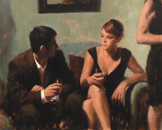 Apero by Aldo Balding contemporary artwork Painting