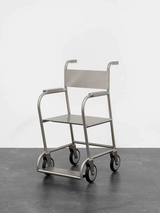 Untitled wheelchair II by Mona Hatoum contemporary artwork Sculpture