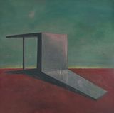 Fallen Backrest Chair - Twilight by Mao Xuhui contemporary artwork painting