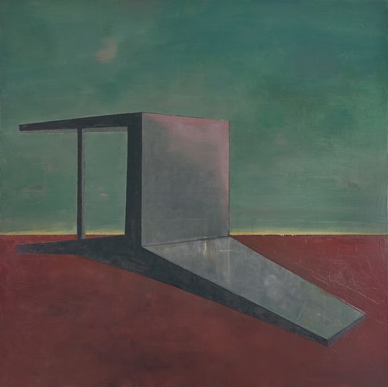 Fallen Backrest Chair - Twilight by Mao Xuhui contemporary artwork Painting