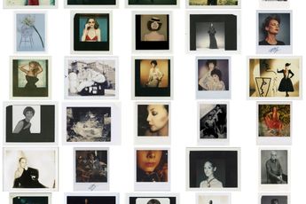 Contemporary art exhibition David Bailey Baileys Fashion Polaroids at Dellasposa Gallery Online Only United Kingdom