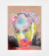 Testa fiorita by Alessandro Pessoli contemporary artwork drawing painting