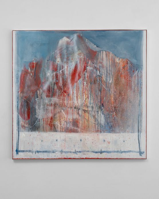 La montagna ammalata by Cesare Lucchini contemporary artwork Painting