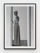 Photograph of Women in Doorframe by Lenz Geerk contemporary artwork painting