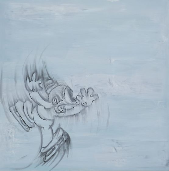 Edge Jump by Gary Simmons contemporary artwork Painting