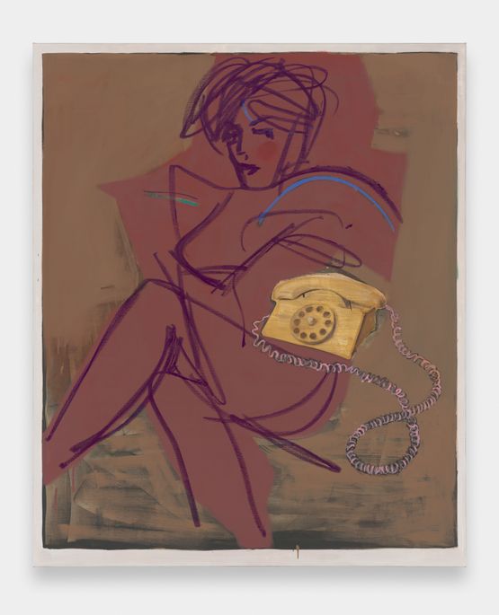 The Luddite by Ella Kruglyanskaya contemporary artwork Painting